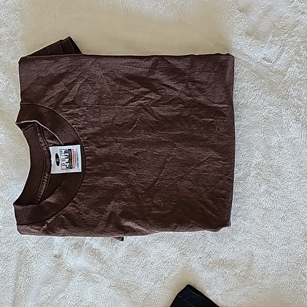 Pro Club mens XL heavy weight brown shirt